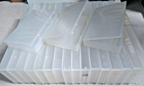 Clear plastic empty vhs - plastic,
