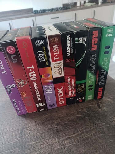 Vhs tapes joblot t120 and - vhs,