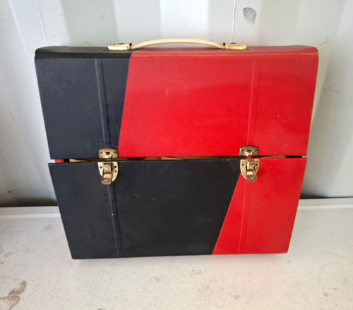 Vintage record storage case - vintage,