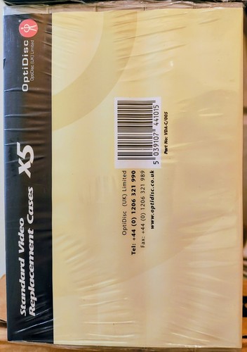 Vhs clear plastic cases - vhs,