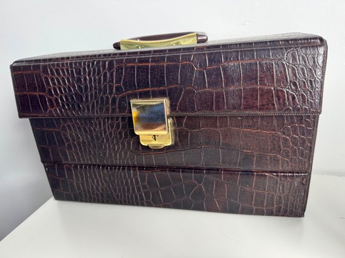 Vhs carry case faux - vhs, crocodile