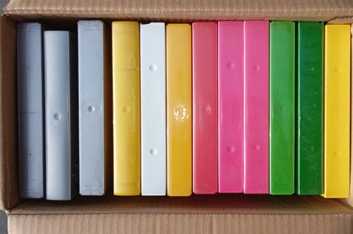 Used empty coloured vhs - 12,