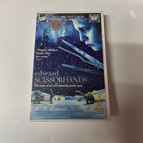 Edward scissorhands vhs video - edward,